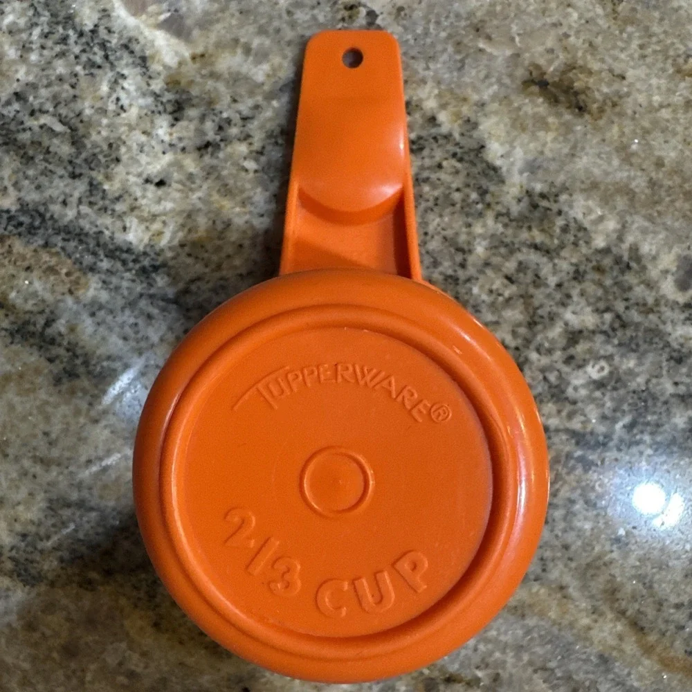 TUPPERWARE Orange 2/3 Cup Measuring Cup Replacement Vintage
